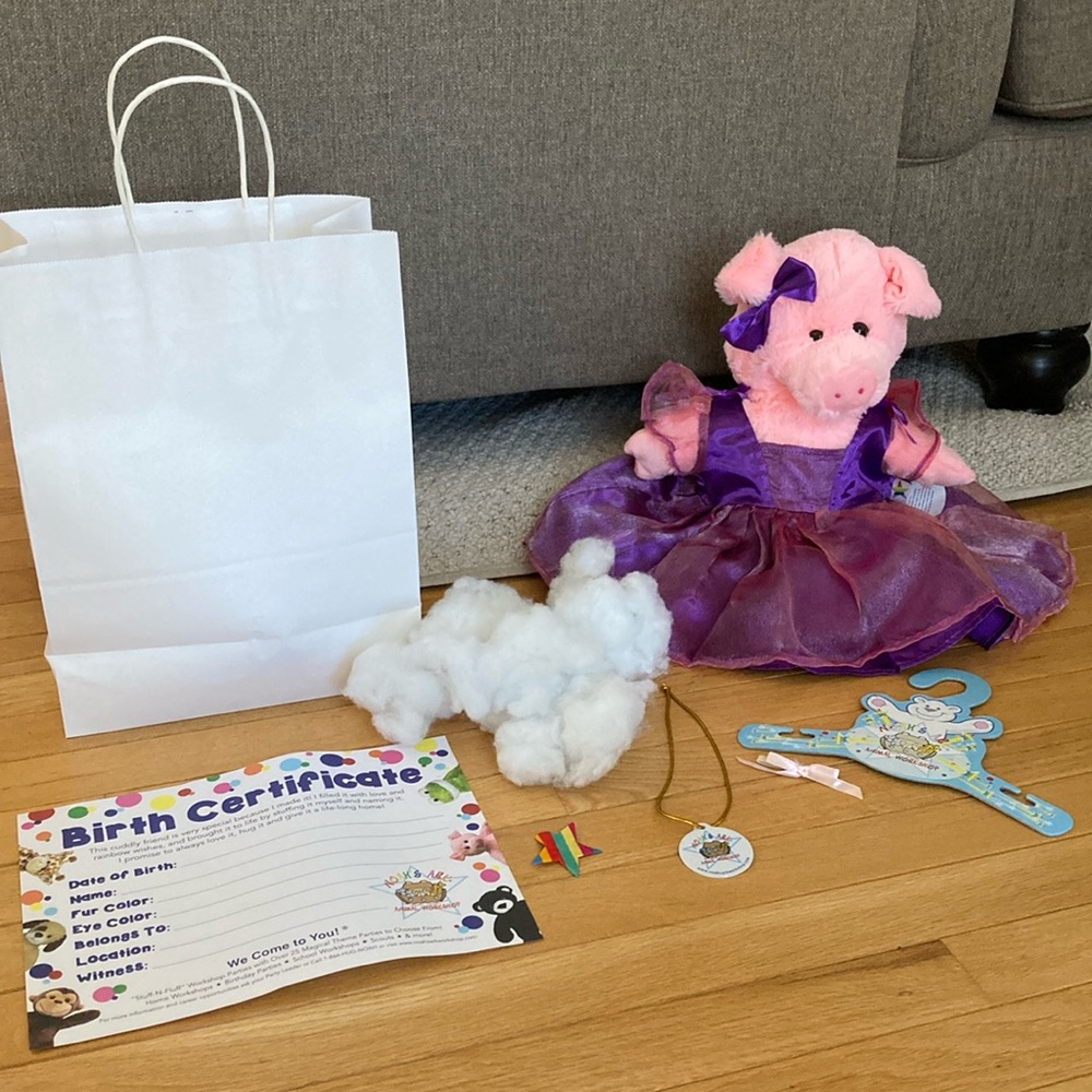 NWT Make Your Own Stuffed Animal Princess Pig Kit